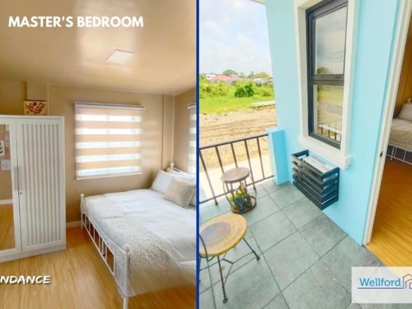 Allison Model House Wellford Homes Malolos Master's bedroom and balcony -