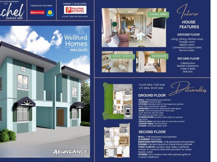 Rachel Duplex Unit - Wellford Homes Malolos