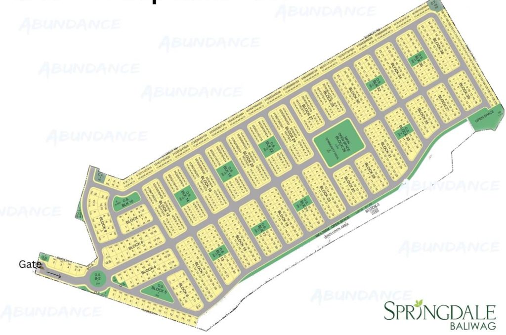 Springdale Baliwag Site Development plan