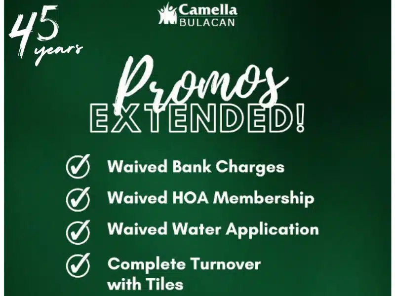 Camella Bulacan Promo September 2023